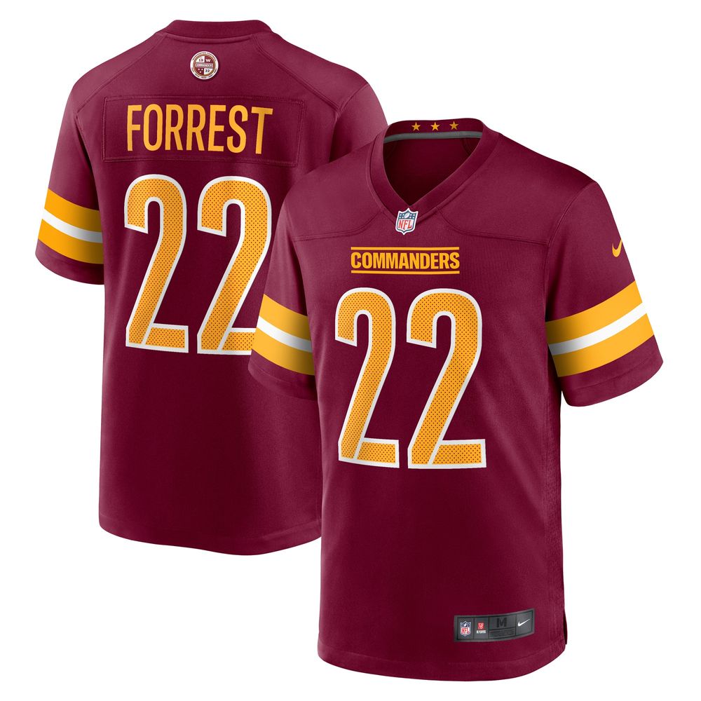 Men's Nike Darrick Forrest Burgundy Washington Commanders Game Player Jersey