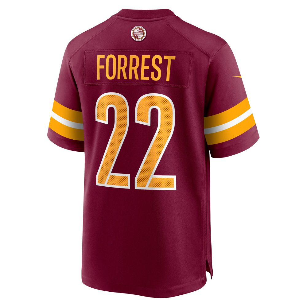 Men's Nike Darrick Forrest Burgundy Washington Commanders Game Player Jersey