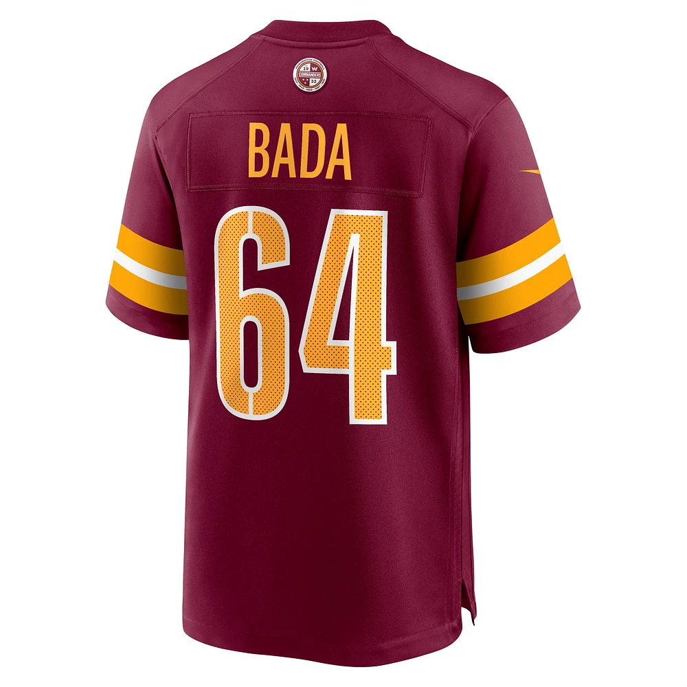 Maillot de match Nike David Bada pour hommes, bordeaux, Washington Commanders