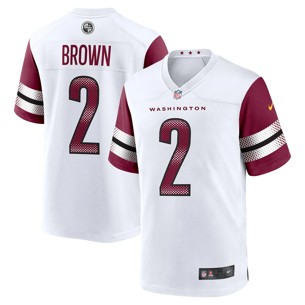 Men's Nike Dyami Brown  White Washington Commanders Game Jersey