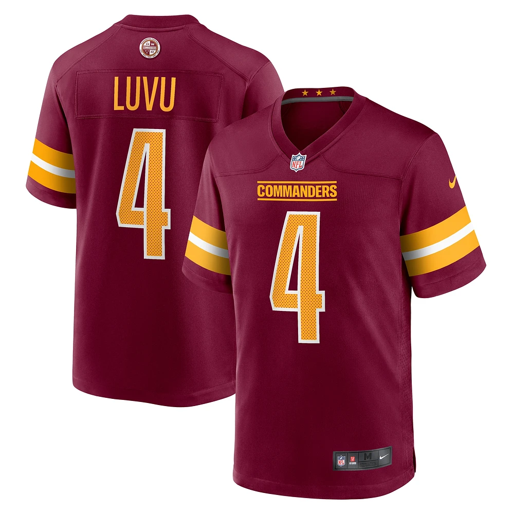 Maillot de match Nike Frankie Luvu pour homme, bordeaux, Washington Commanders