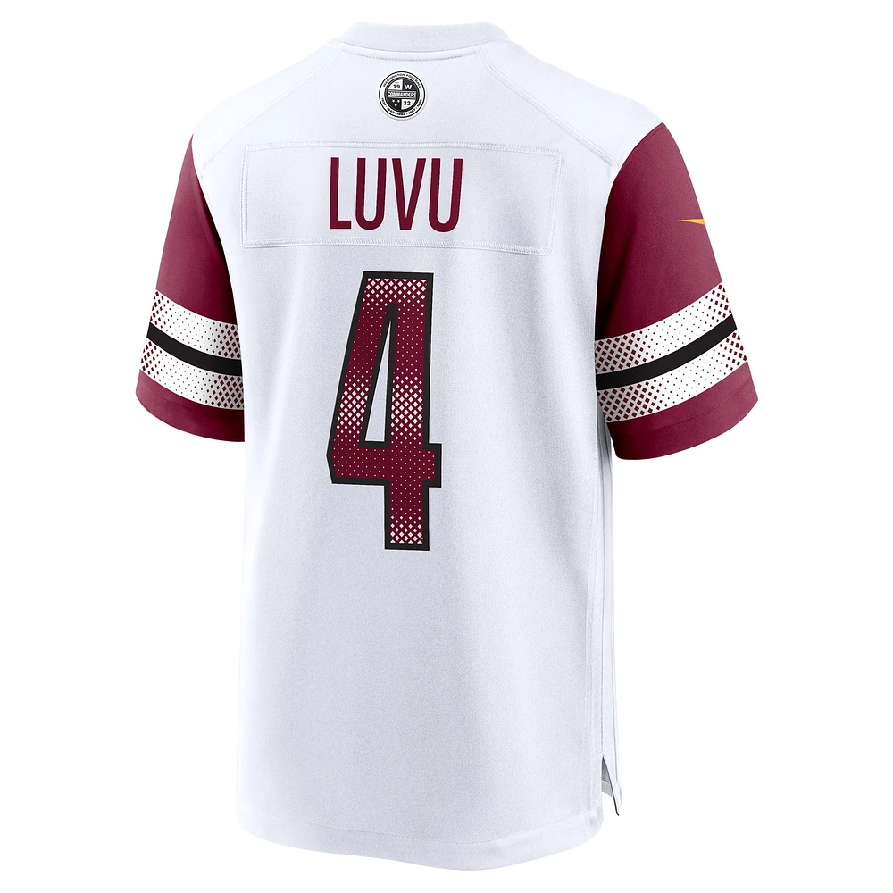 Men's Nike Frankie Luvu  White Washington Commanders Game Jersey