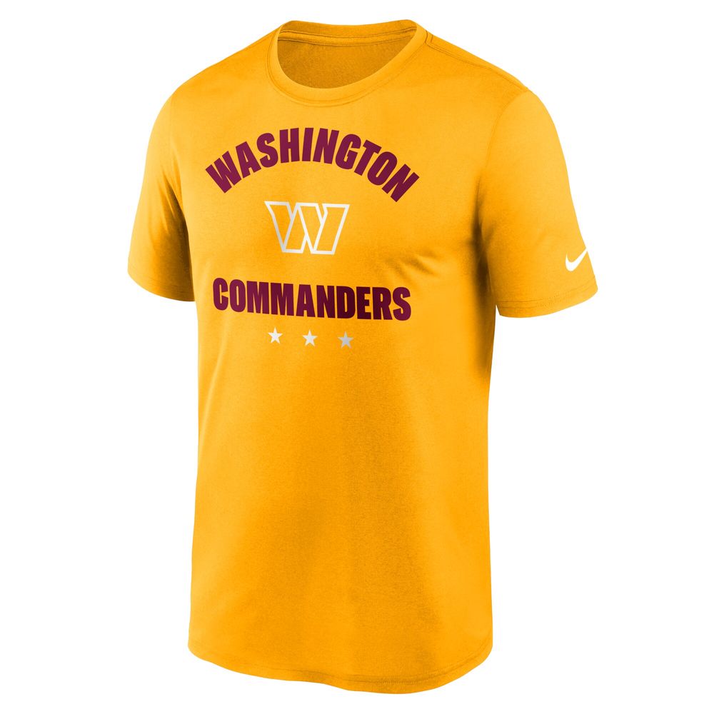 Men's Nike Gold Washington Commanders Arch Legend T-Shirt