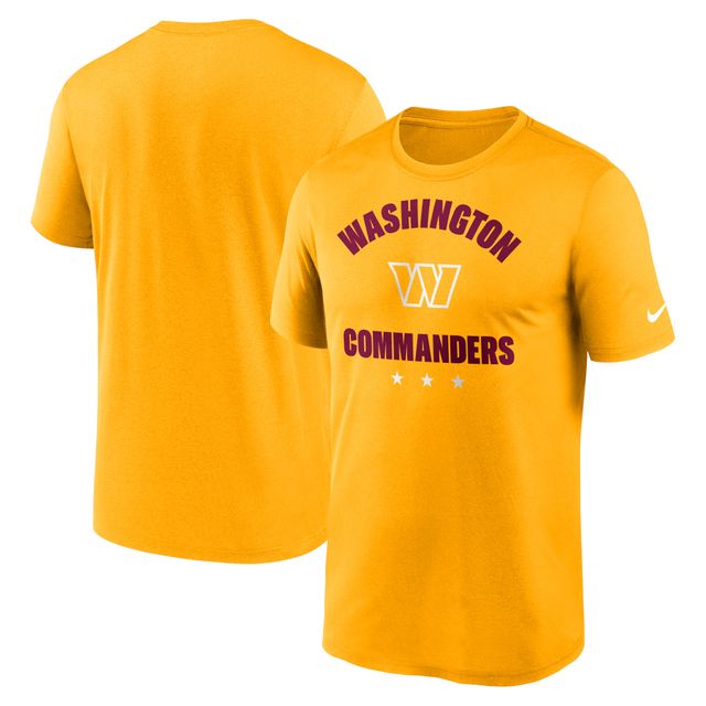 T-shirt pour homme Nike Gold Washington Commanders Arch Legend