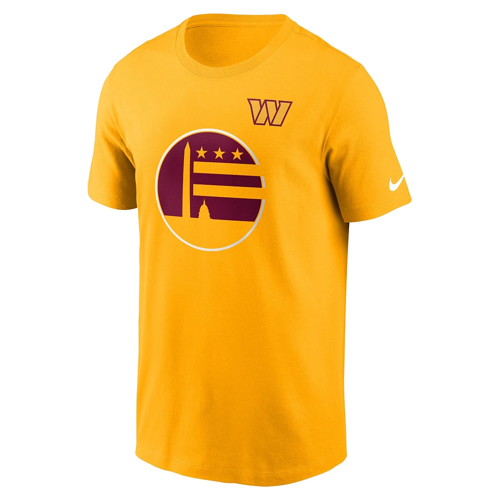 T-shirt essentiel Nike Gold Washington Commanders Local pour hommes