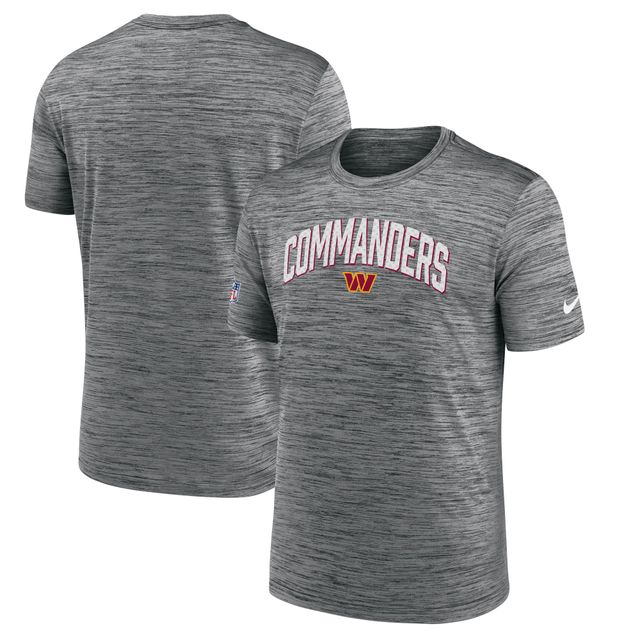 T-shirt Nike Washington Commanders Sideline Velocity Athletic Stack Performance pour homme, gris