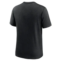 T-shirt à trois mélanges Nike Washington Commanders Team pour homme, noir chiné