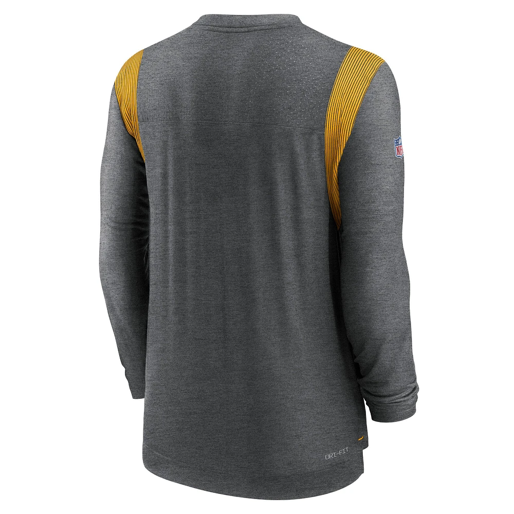 Men's Nike Heather Charcoal Washington Commanders Player Performance Long Sleeve T-Shirt