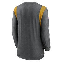 Men's Nike Heather Charcoal Washington Commanders Player Performance Long Sleeve T-Shirt