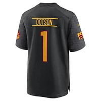 Maillot de jeu alternatif Nike Jahan Dotson pour hommes, noir, Washington Commanders