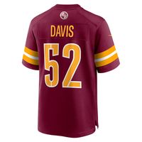 Men's Nike Jamin Davis Burgundy Washington Commanders Game Jersey