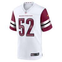 Men's Nike Jamin Davis White Washington Commanders Game Jersey