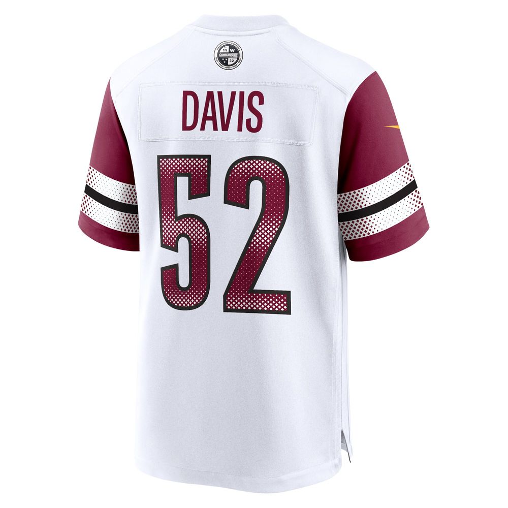 Men's Nike Jamin Davis White Washington Commanders Game Jersey