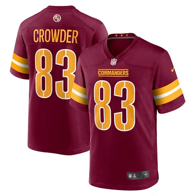 Men's Nike Jamison Crowder  Burgundy Washington Commanders Game Jersey