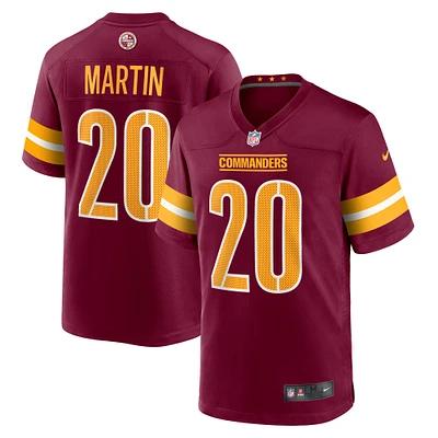 Homme Nike Jartavius ​​Martin Bourgogne Washington Commanders Team Game Jersey