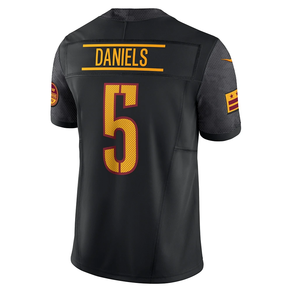 Maillot Nike Jayden Daniels noir pour homme des Washington Commanders Vapor F.U.S.E. Limited