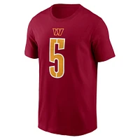 T-shirt Nike pour homme Jayden Daniels Bordeaux Washington Commanders avec nom et numéro