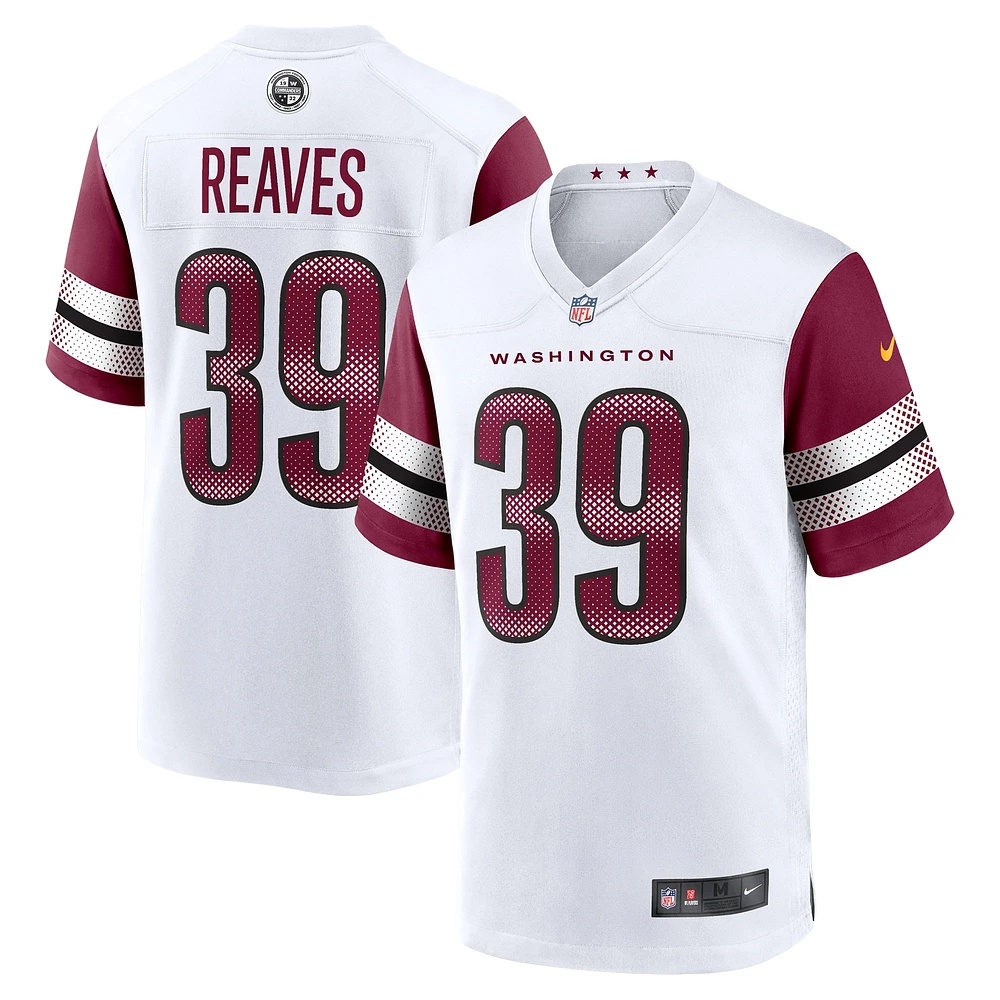 Men's Nike Jeremy Reaves  White Washington Commanders Game Jersey