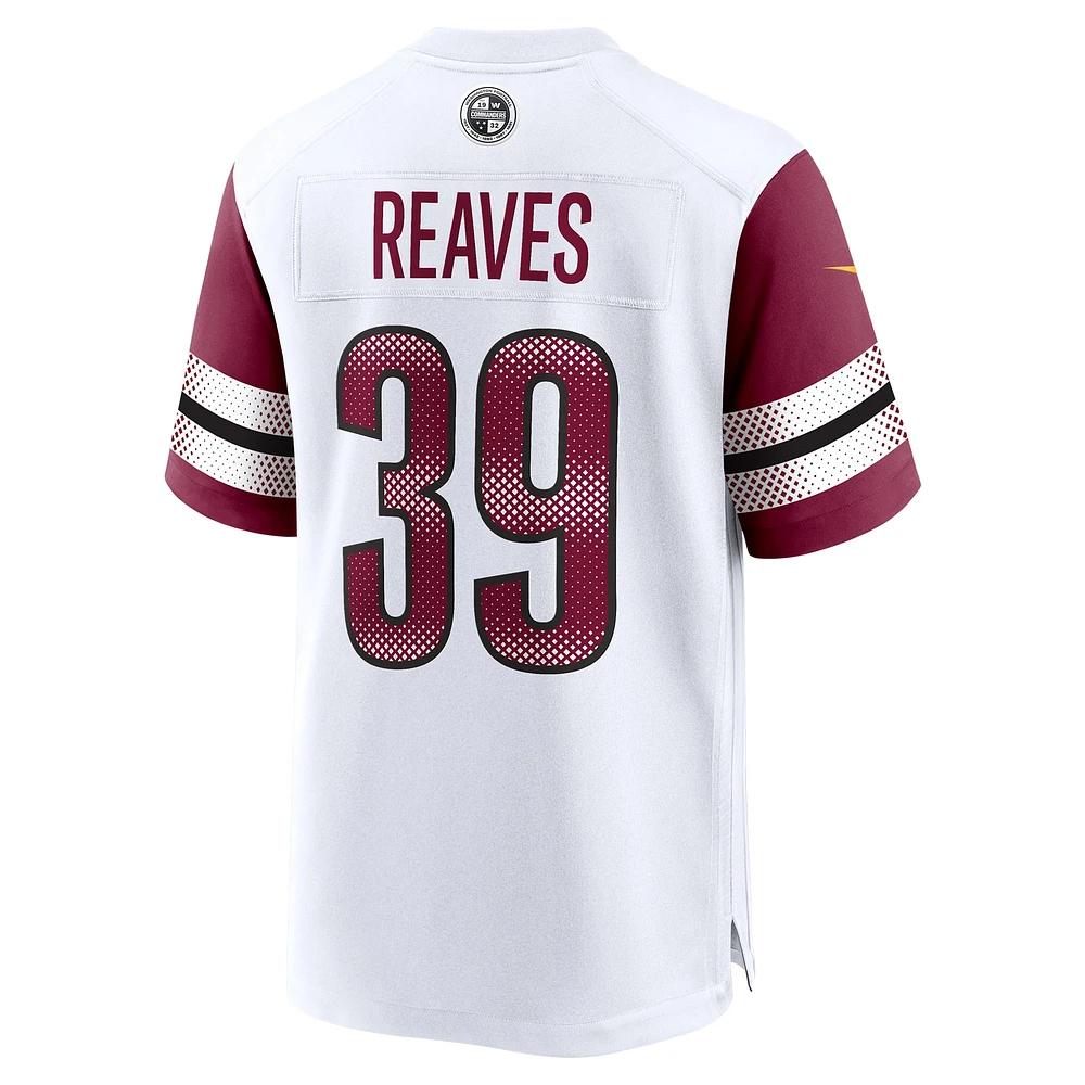 Men's Nike Jeremy Reaves  White Washington Commanders Game Jersey