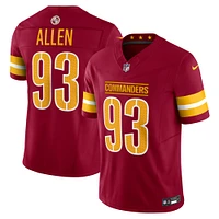 Nike Jonathan Allen pour hommes Bourgogne Washington Commanders Vapor F.U.S.E. Maillot limité