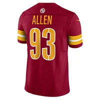 Nike Jonathan Allen pour hommes Bourgogne Washington Commanders Vapor F.U.S.E. Maillot limité