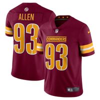 Men's Nike Jonathan Allen Burgundy Washington Commanders Vapor Limited Jersey