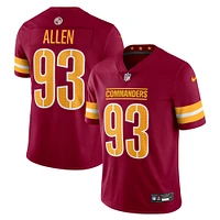 Maillot Nike Jonathan Allen pour homme, bordeaux, Washington Commanders Vapor Untouchable Limited