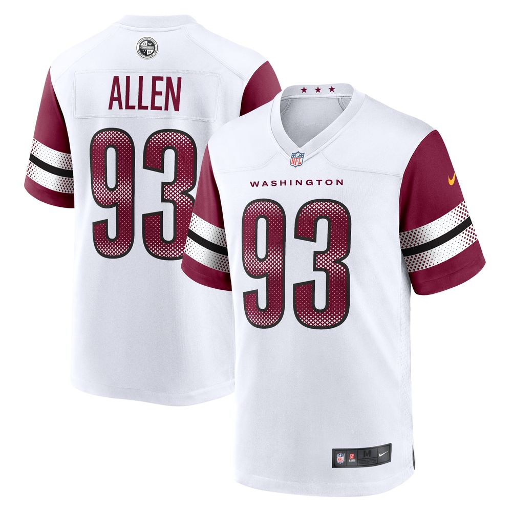 Nike Men's Nike Jonathan Allen White Washington Commanders Game Jersey