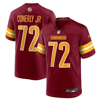 Maillot Nike Josh Conerly Jr. bordeaux pour homme, Washington Commanders, choix de premier tour la draft NFL 2025