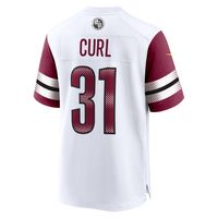 Men's Nike Kamren Curl White Washington Commanders Game Jersey