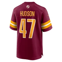 Maillot de match Nike Khaleke Hudson pour hommes, bordeaux, Washington Commanders