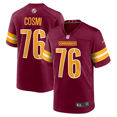 Maillot de match Nike Sam Cosmi pour hommes, bordeaux, Washington Commanders