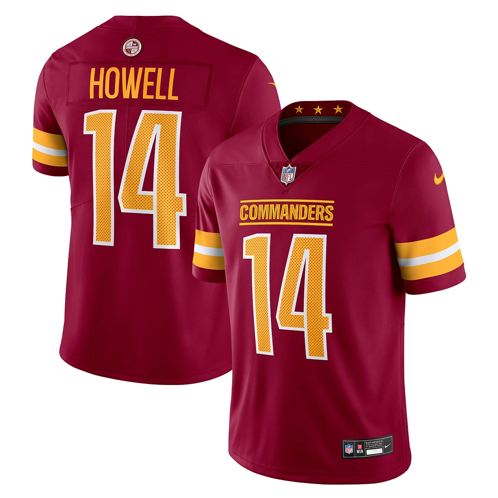 Men's Nike Sam Howell Burgundy Washington Commanders  Vapor Untouchable Limited Jersey