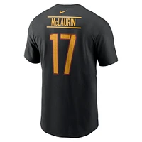 T-shirt Nike Terry McLaurin pour homme, noir, nom et numéro du joueur des Washington Commanders