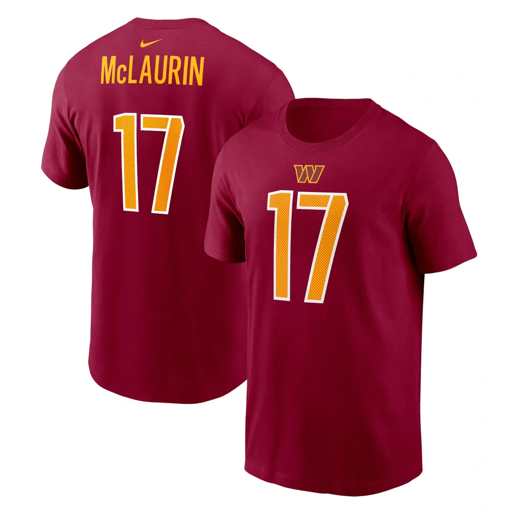 T-shirt Nike Terry McLaurin pour hommes, bordeaux, nom et numéro du joueur des Washington Commanders