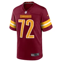 Maillot de match l'équipe Washington Commanders Nike Viliami Fehoko Jr. Bordeaux pour homme