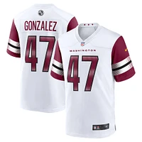 Men's Nike Zane Gonzalez  White Washington Commanders Game Jersey