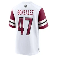 Men's Nike Zane Gonzalez  White Washington Commanders Game Jersey