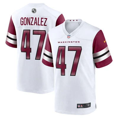 Men's Nike Zane Gonzalez  White Washington Commanders Game Jersey