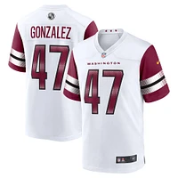 Men's Nike Zane Gonzalez  White Washington Commanders Game Jersey