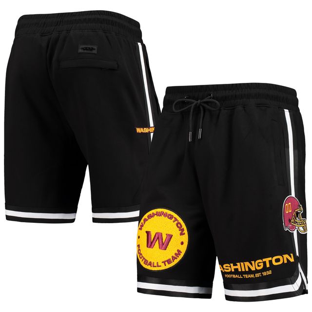 Short Pro Standard noir avec logo de l'équipe football Washington pour hommes