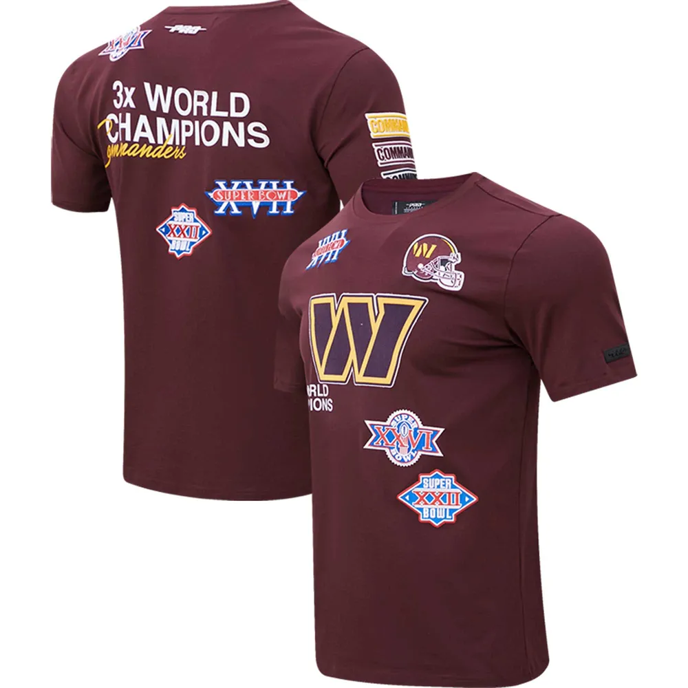 T-shirt Pro Standard Bordeaux Washington Commanders Championship pour hommes