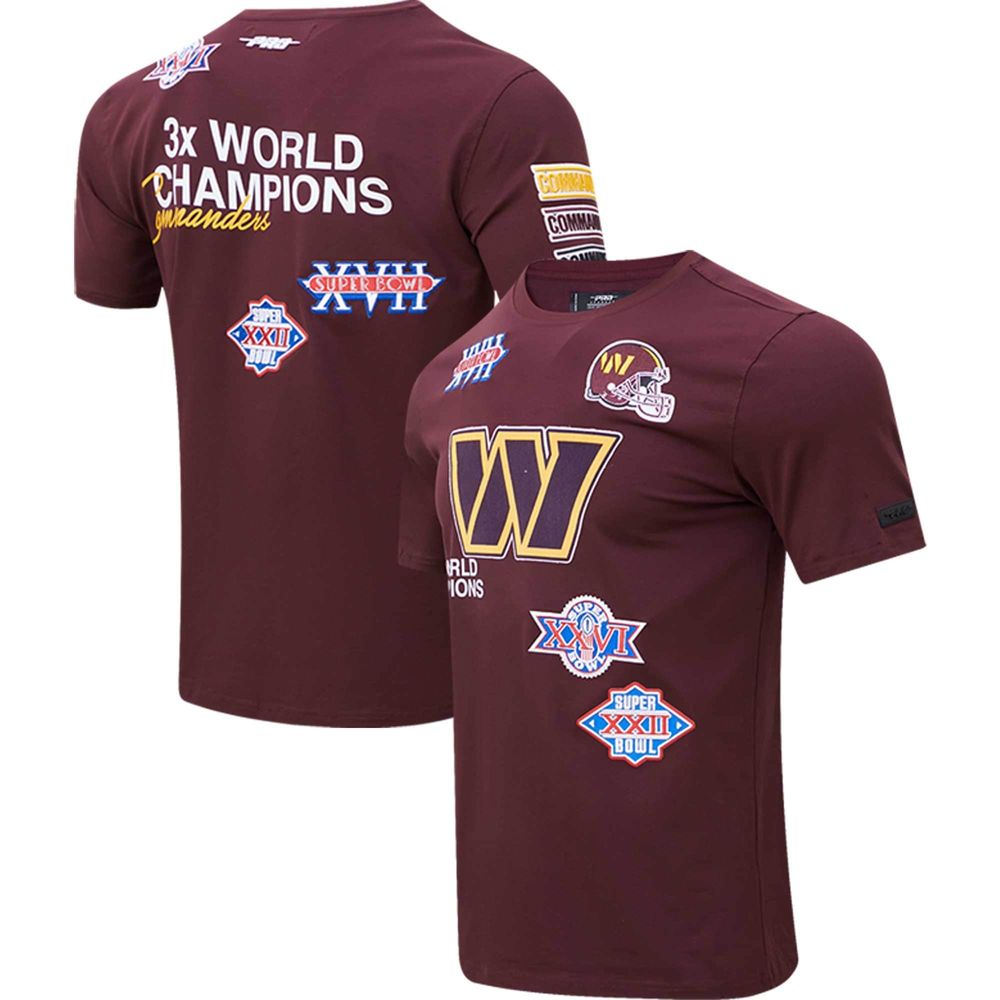 Men's Pro Standard Burgundy Washington Commanders Championship T-Shirt