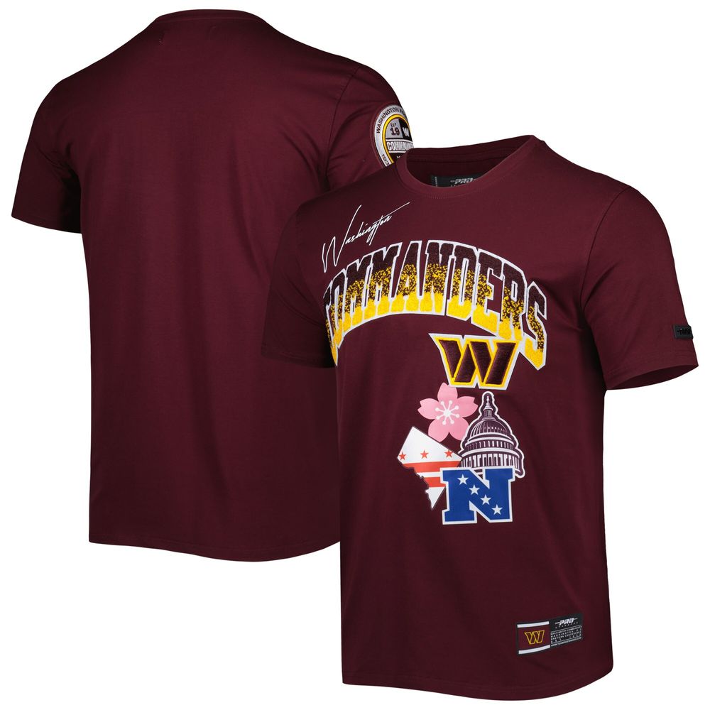 Men's Pro Standard Burgundy Washington Commanders Hometown Collection T-Shirt