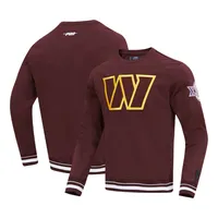 Men's Washington Commanders NFL x Darius Rucker Collection by Fanatics  White Star Sponge Fleece Pullover Sweatshirt