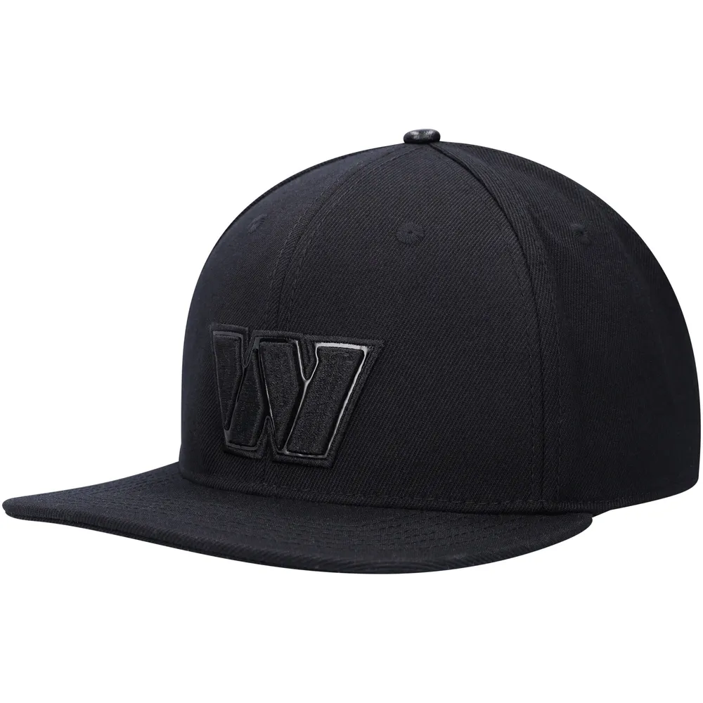 Lids Washington Commanders Pro Standard Triple Black Snapback Hat