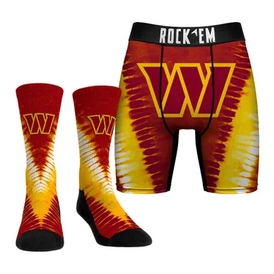 Cincinnati Bengals Rock Em Socks All-Over Logo Underwear and Crew Socks  Combo Pack