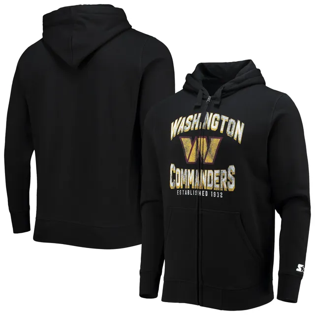 Washington Commanders Antigua Victory Pullover Hoodie - Black