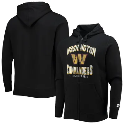 Washington Commanders Starter Post-Season Full-Zip Hoodie - Black