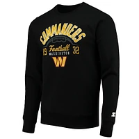 Men's Starter Black Washington Commanders Pullover Sweatshirt